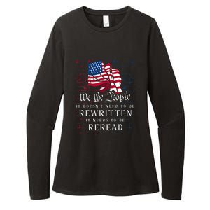 US Flag Constitution Of The USA Needs To Be Reread Womens CVC Long Sleeve Shirt