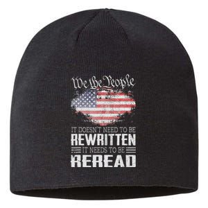 Us Flag Constitution Of The Usa Needs To Be Reread Sustainable Beanie