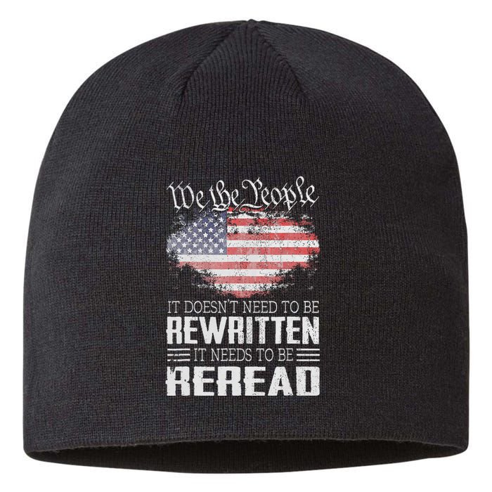 Us Flag Constitution Of The Usa Needs To Be Reread Sustainable Beanie