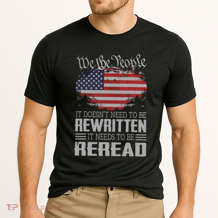 US Flag Constitution Of The USA Needs To Be Reread Performance Shirt