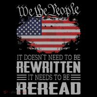 US Flag Constitution Of The USA Needs To Be Reread Performance Shirt