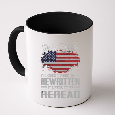 US Flag Constitution Of The USA Needs To Be Reread Mug
