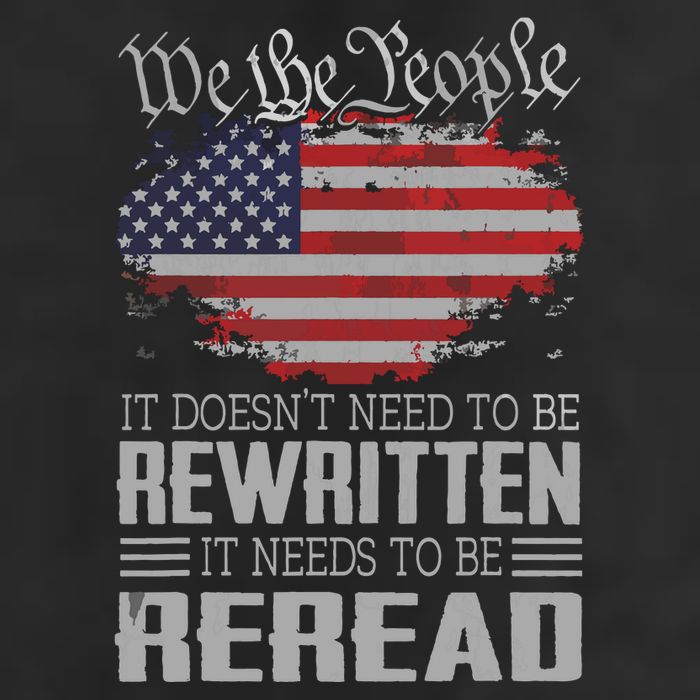 US Flag Constitution Of The USA Needs To Be Reread Golf Towel