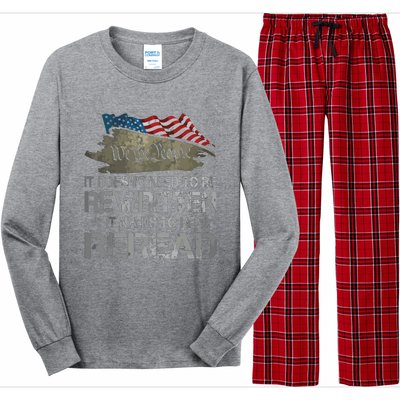 US Flag Constitution Of The USA Needs To Be Reread Long Sleeve Pajama Set