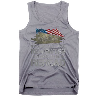 US Flag Constitution Of The USA Needs To Be Reread Tank Top