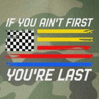 Us Flag Car Racing If You AinT First YouRe Last Legacy Tie Dye Trucker Hat