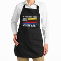 Us Flag Car Racing If You AinT First YouRe Last Apron