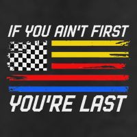 Us Flag Car Racing If You AinT First YouRe Last Golf Towel