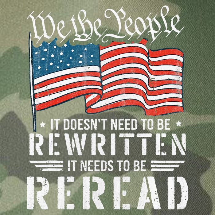 Us Flag Constitution Of The Usa Needs To Be Reread Legacy Tie Dye Trucker Hat