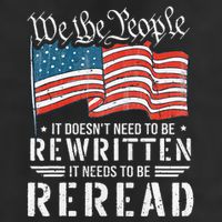 Us Flag Constitution Of The Usa Needs To Be Reread Beanie