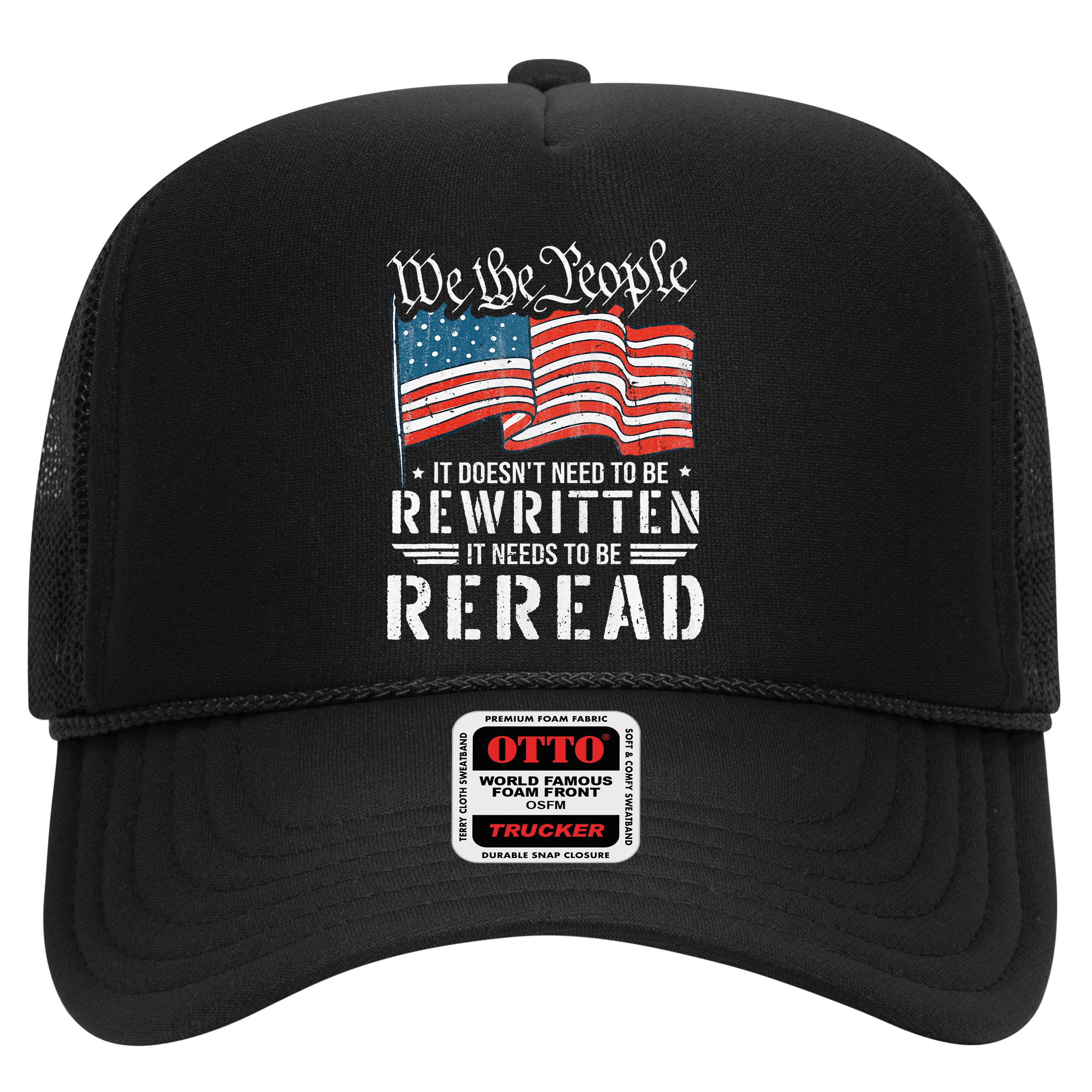Us Flag Constitution Of The Usa Needs To Be Reread Hat