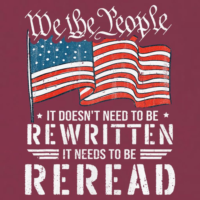 Us Flag Constitution Of The Usa Needs To Be Reread 16oz Travel Tumbler