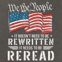 Us Flag Constitution Of The Usa Needs To Be Reread Cotton Canvas Backpack