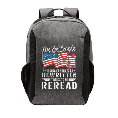 Us Flag Constitution Of The Usa Needs To Be Reread Vector Backpack