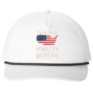 US Flag Constitution of the USA Needs To Be Reread Snapback Five-Panel Rope Hat