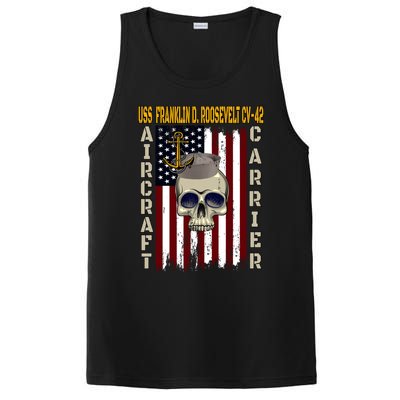 Uss Franklin D Roosevelt Cvgift42 Veterans Day Dad Son Gift PosiCharge Competitor Tank