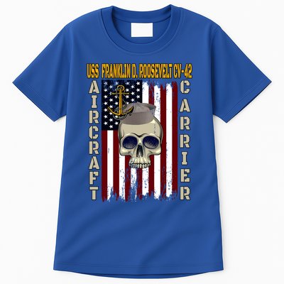 Uss Franklin D Roosevelt Cvgift42 Veterans Day Dad Son Gift Tall T-Shirt