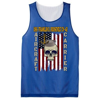 Uss Franklin D Roosevelt Cvgift42 Veterans Day Dad Son Gift Mesh Reversible Basketball Jersey Tank