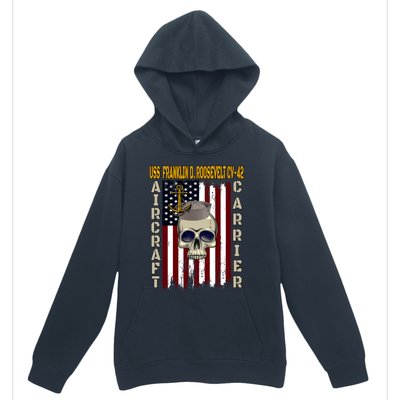 Uss Franklin D Roosevelt Cvgift42 Veterans Day Dad Son Gift Urban Pullover Hoodie