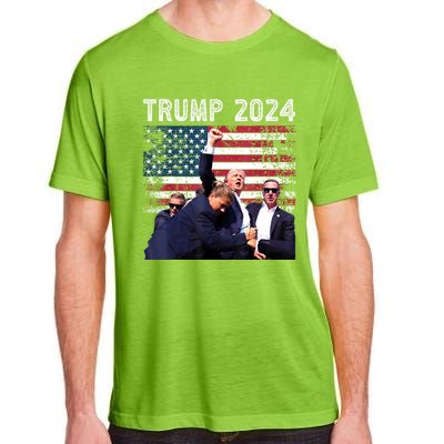 Us Flag Donald Trump Election Rally Shooting 2024 Gift Adult ChromaSoft Performance T-Shirt