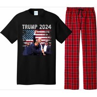 Us Flag Donald Trump Election Rally Shooting 2024 Gift Pajama Set