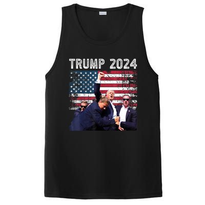 Us Flag Donald Trump Election Rally Shooting 2024 Gift PosiCharge Competitor Tank