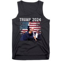 Us Flag Donald Trump Election Rally Shooting 2024 Gift Tank Top