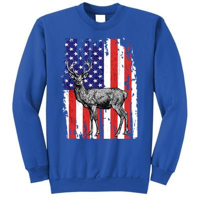 Us Flag Deer Hunting Dad Great Gift Sweatshirt