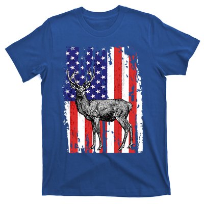 Us Flag Deer Hunting Dad Great Gift T-Shirt