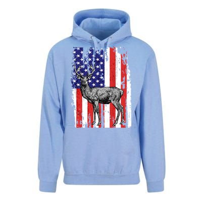 Us Flag Deer Hunting Dad Great Gift Unisex Surf Hoodie