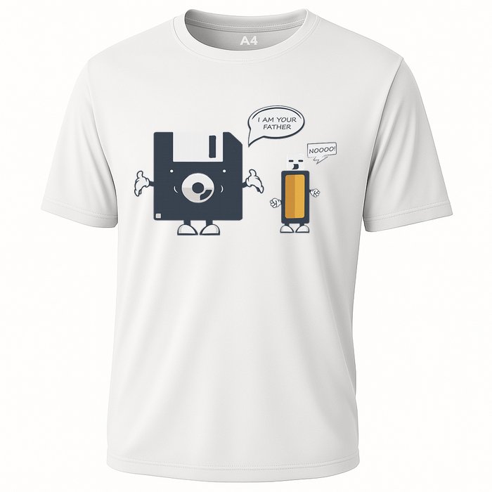 Usb Floppy Disk I Am Your Father Funny Nerd Geek Cooling Performance Crew T-Shirt