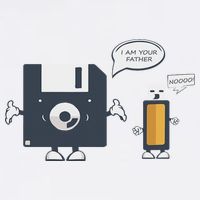 Usb Floppy Disk I Am Your Father Funny Nerd Geek Cooling Performance Crew T-Shirt