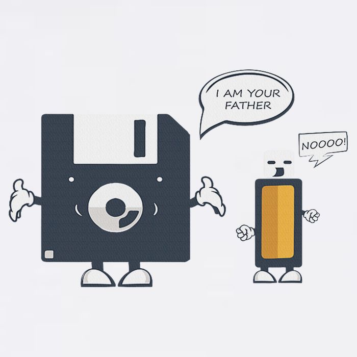 Usb Floppy Disk I Am Your Father Funny Nerd Geek Cooling Performance Crew T-Shirt