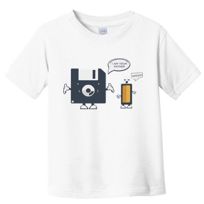 Usb Floppy Disk I Am Your Father Funny Nerd Geek Toddler T-Shirt