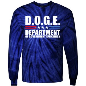 Usa Flag Doge Tie-Dye Long Sleeve Shirt