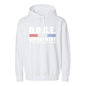 Usa Flag Doge Garment-Dyed Fleece Hoodie