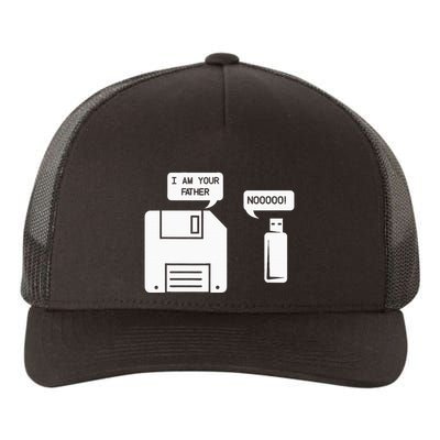 USB Floppy Disk I am Your Father Geek Gifts Yupoong Adult 5-Panel Trucker Hat