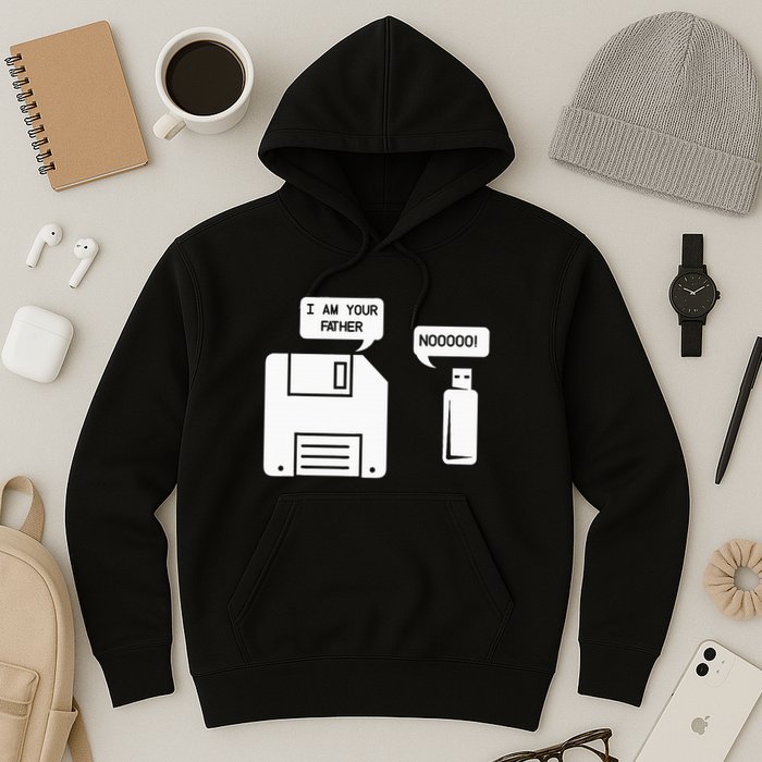 USB Floppy Disk I am Your Father Geek Gifts Hoodie