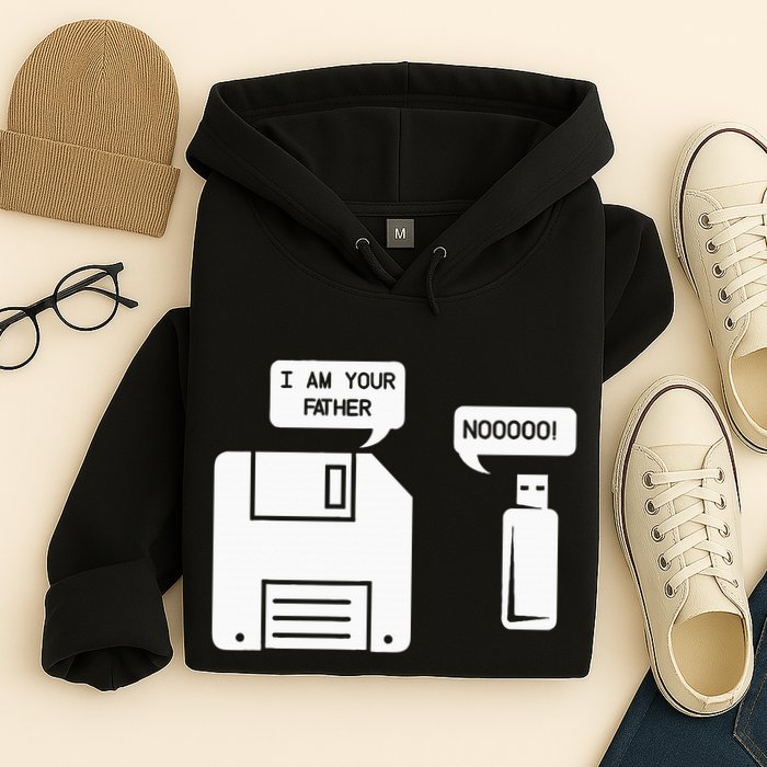 USB Floppy Disk I am Your Father Geek Gifts Hoodie