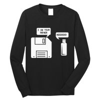 USB Floppy Disk I am Your Father Geek Gifts Long Sleeve Shirt