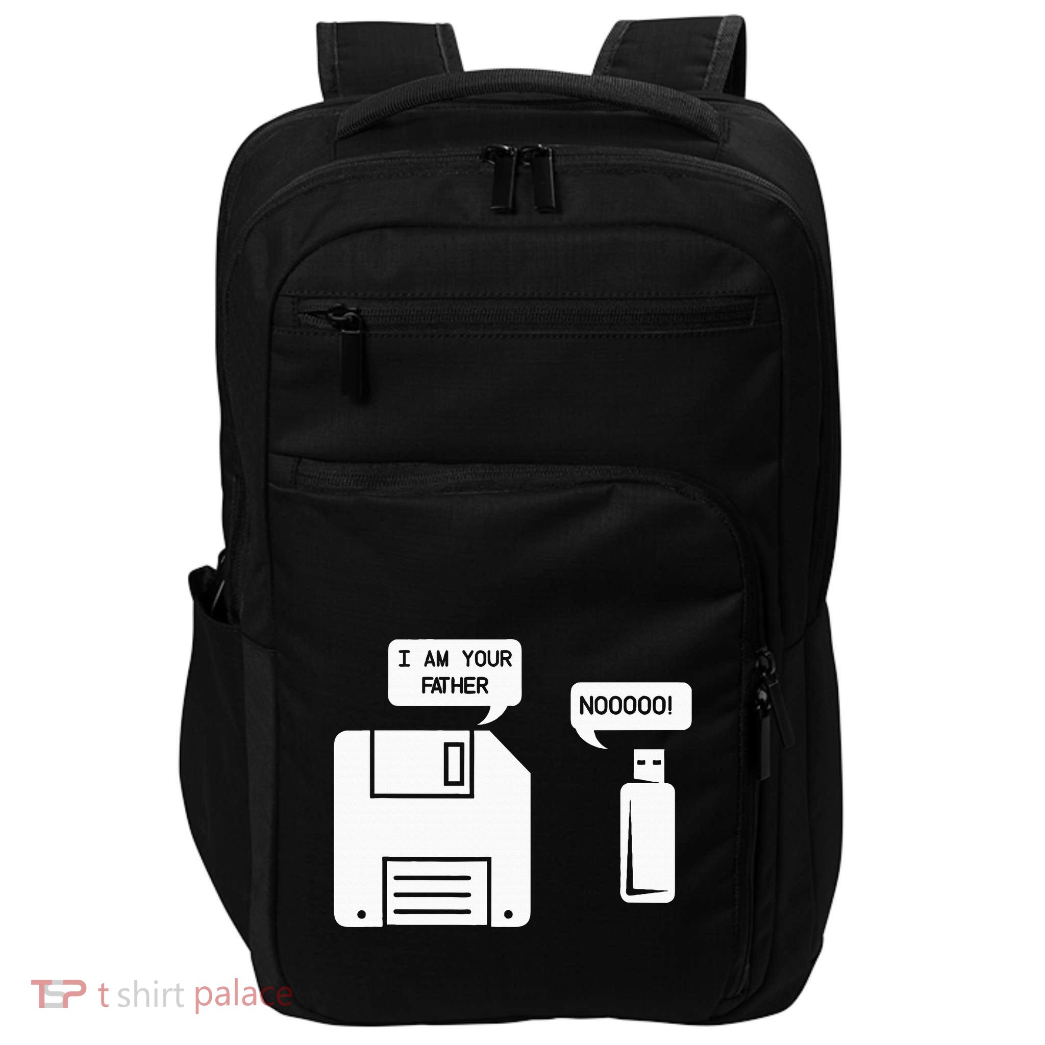 USB Floppy Disk I am Your Father Geek Gifts Impact Tech Backpack
