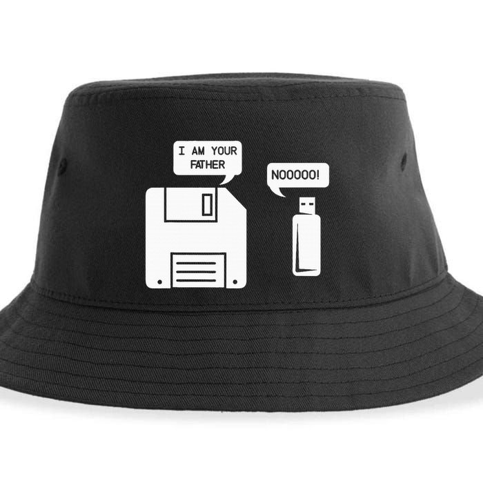 USB Floppy Disk I am Your Father Geek Gifts Sustainable Bucket Hat
