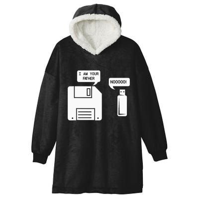 USB Floppy Disk I am Your Father Geek Gifts Hooded Wearable Blanket