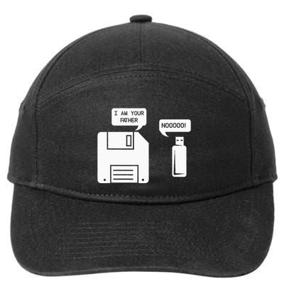 USB Floppy Disk I am Your Father Geek Gifts 7-Panel Snapback Hat
