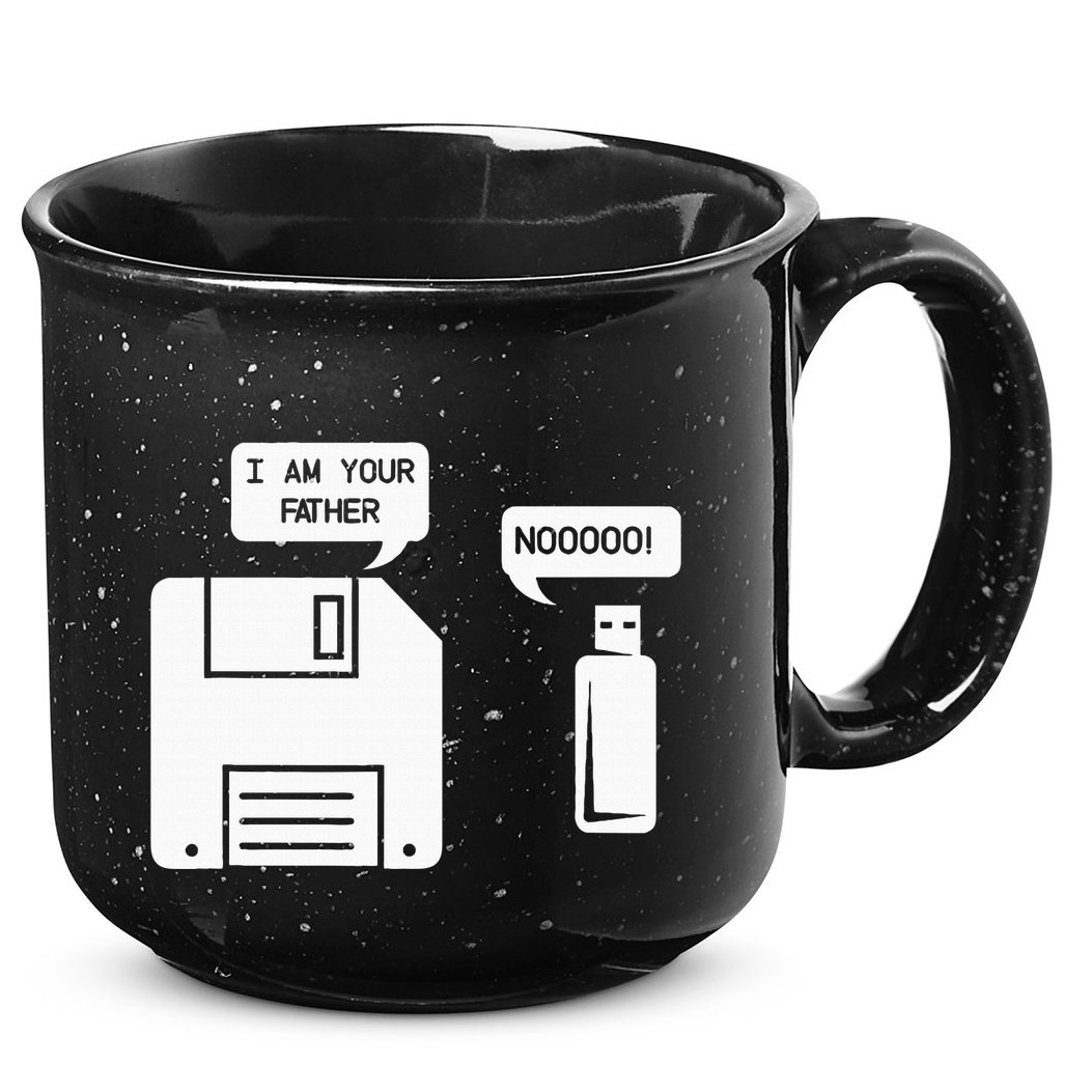 USB Floppy Disk I am Your Father Geek Gifts 15oz Campfire Ceramic Mug