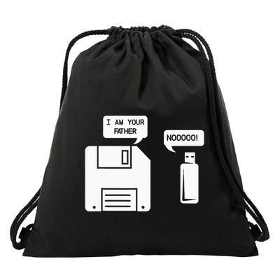 USB Floppy Disk I am Your Father Geek Gifts Drawstring Bag