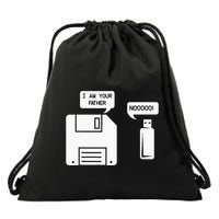 USB Floppy Disk I am Your Father Geek Gifts Drawstring Bag