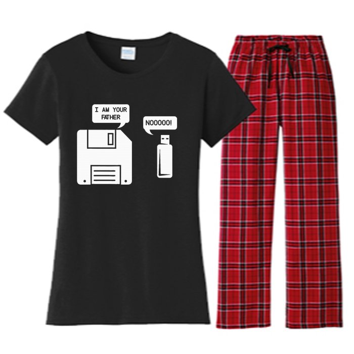 USB Floppy Disk I am Your Father Geek Gifts Women's Flannel Pajama Set