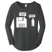 USB Floppy Disk I am Your Father Geek Gifts Women's Perfect Tri Tunic Long Sleeve Shirt