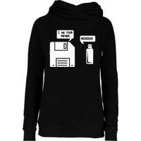 USB Floppy Disk I am Your Father Geek Gifts Womens Funnel Neck Pullover Hood